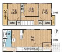 静岡県浜松市中央区幸4丁目(一戸建)の賃貸物件戸建ての間取り