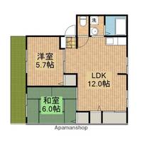 リバーサイド大溝Aの間取り