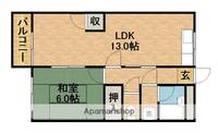 コーポ希望ⅩⅠ203の間取り