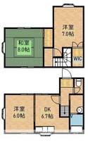 静岡県浜松市中央区高丘北1丁目(一戸建)の賃貸物件戸建ての間取り