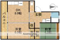 浜松駅南団地5号棟の間取り