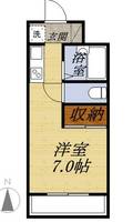 静岡県浜松市中央区三方原町の賃貸マンション307の間取り