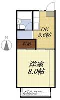 コーポ蘭I202の間取り