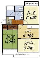 静岡県浜松市浜名区高畑の賃貸マンションの間取り