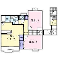レーベンⅢの間取り
