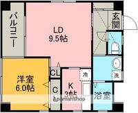 ベルメゾン田代本通の間取り