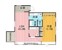 愛知県名古屋市千種区田代本通3丁目の賃貸マンションの間取り