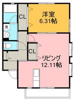 グレイスライフ高畑の間取り
