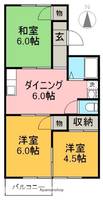 サンハイツタテマツの間取り