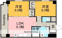 ディアコートAの間取り