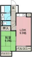 ラウムズ虹ヶ丘104の間取り
