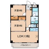 愛知県豊田市青木町3丁目の賃貸マンションの間取り
