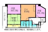 ハイツ杉山2Aの間取り