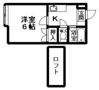 戸崎ハイツBの間取り