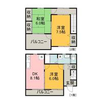 メゾネット本田Dの間取り