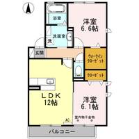 クオーレ Aの間取り
