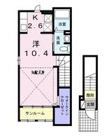 ラブリー・Kの間取り