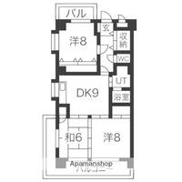 愛知県名古屋市北区真畔町の賃貸マンションの間取り