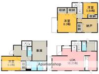 愛知県名古屋市北区芳野3丁目(一戸建)の賃貸物件の間取り