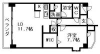 愛知県名古屋市北区清水2丁目の賃貸マンションの間取り