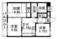 愛知県名古屋市中川区打中1丁目の賃貸マンションの間取り
