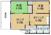 愛知県小牧市大字東田中の賃貸アパートの間取り