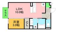 アンベリール堀の内の間取り
