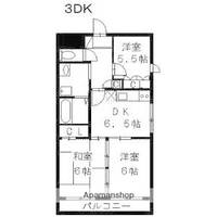 愛知県名古屋市天白区植田1丁目の賃貸マンションの間取り