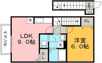 シャトレ中村の間取り