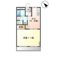 ハイツ岡西Ⅱ103の間取り