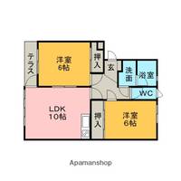 メゾンラフィーネB棟101の間取り