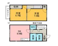 セントヴィラージュ八橋Aの間取り