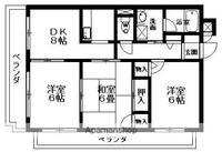 愛知県丹羽郡扶桑町大字高雄字犬堀の賃貸マンションの間取り