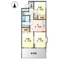 ロスロリエンB棟101の間取り