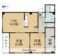 ハイエスト藤浪102の間取り