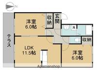 クレセールエマーユⅡ102の間取り