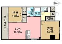 メゾン岩室の間取り