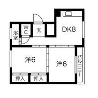 マンションヒロタ Bの間取り