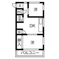 甚兵衛ハイツの間取り