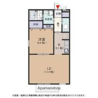 グラシア Ⅱ201の間取り