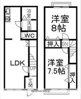 レヴァンテ赤池Ⅰの間取り