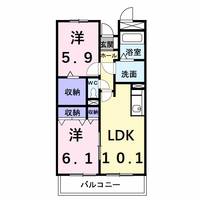メゾン御岳の間取り