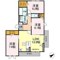 LA・FORT赤池101の間取り