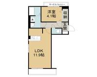 ファーランジュ四日市403号室の間取り