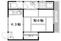 富畑荘202の間取り