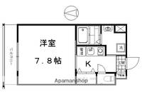 京都府京都市下京区材木町の賃貸マンションの間取り