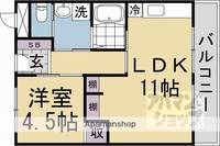 山科市営住宅 1棟1011の間取り