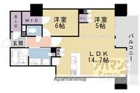 プレミスト京都四条堀川205の間取り