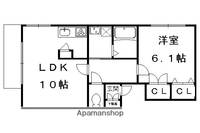 フレール北山W-203の間取り