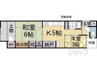 京都府京都市右京区太秦桂ケ原町(一戸建)の賃貸物件戸建ての間取り